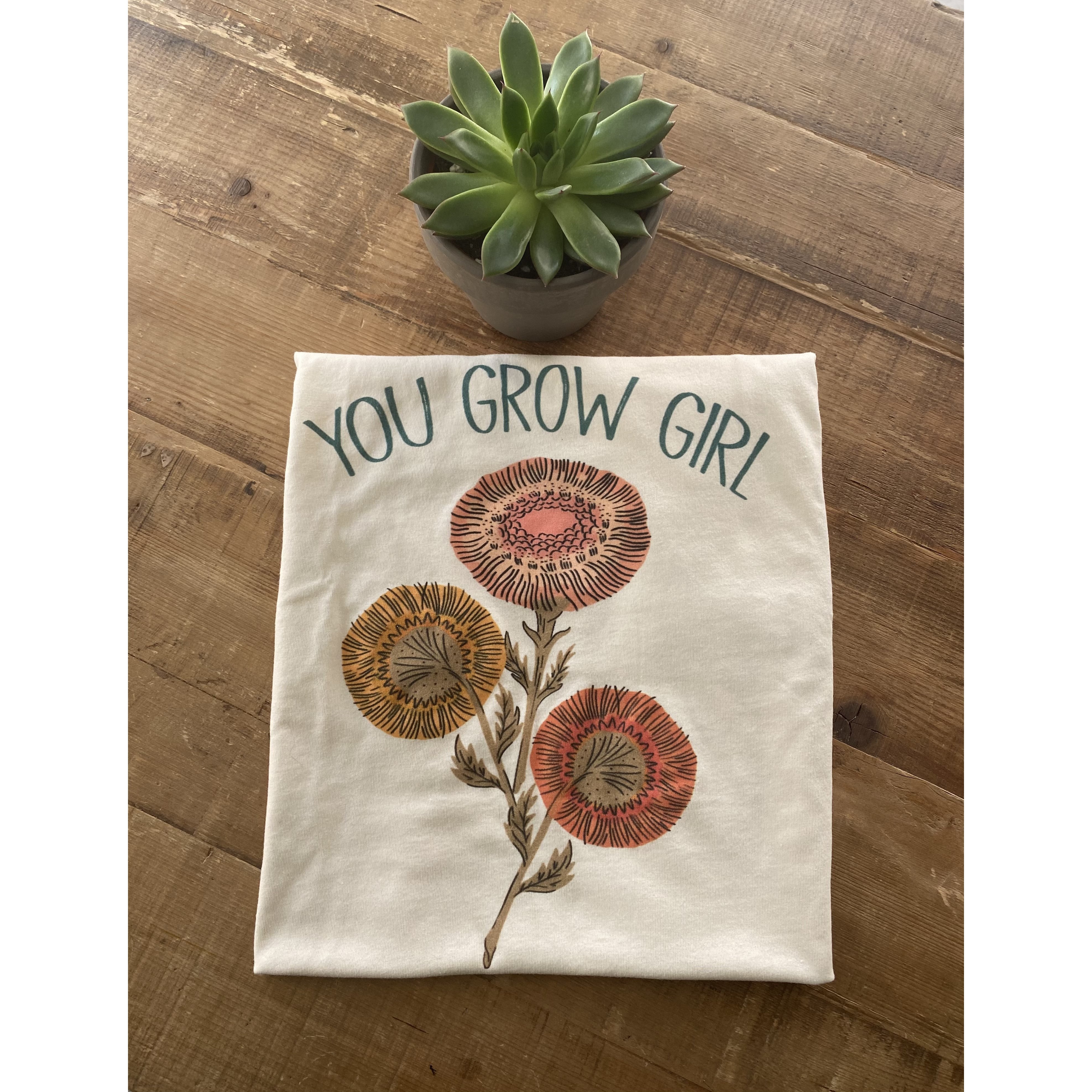 You Grow Girl Flower Graphic Tee