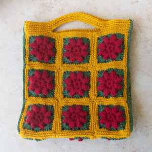 Small Crochet Knit Tote Bag