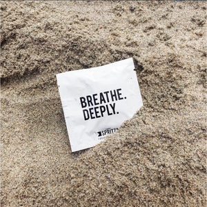 Individual Travel Towelette "Breathe Deeply" Daily Essentials