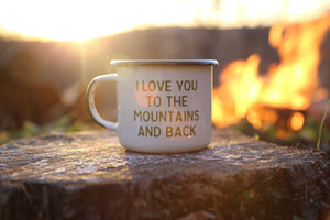 Mountain Lovin' Enamel Camp Mug