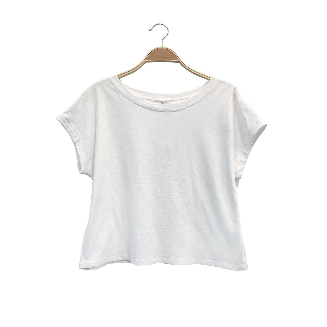Recycled Cotton Cropped Tee