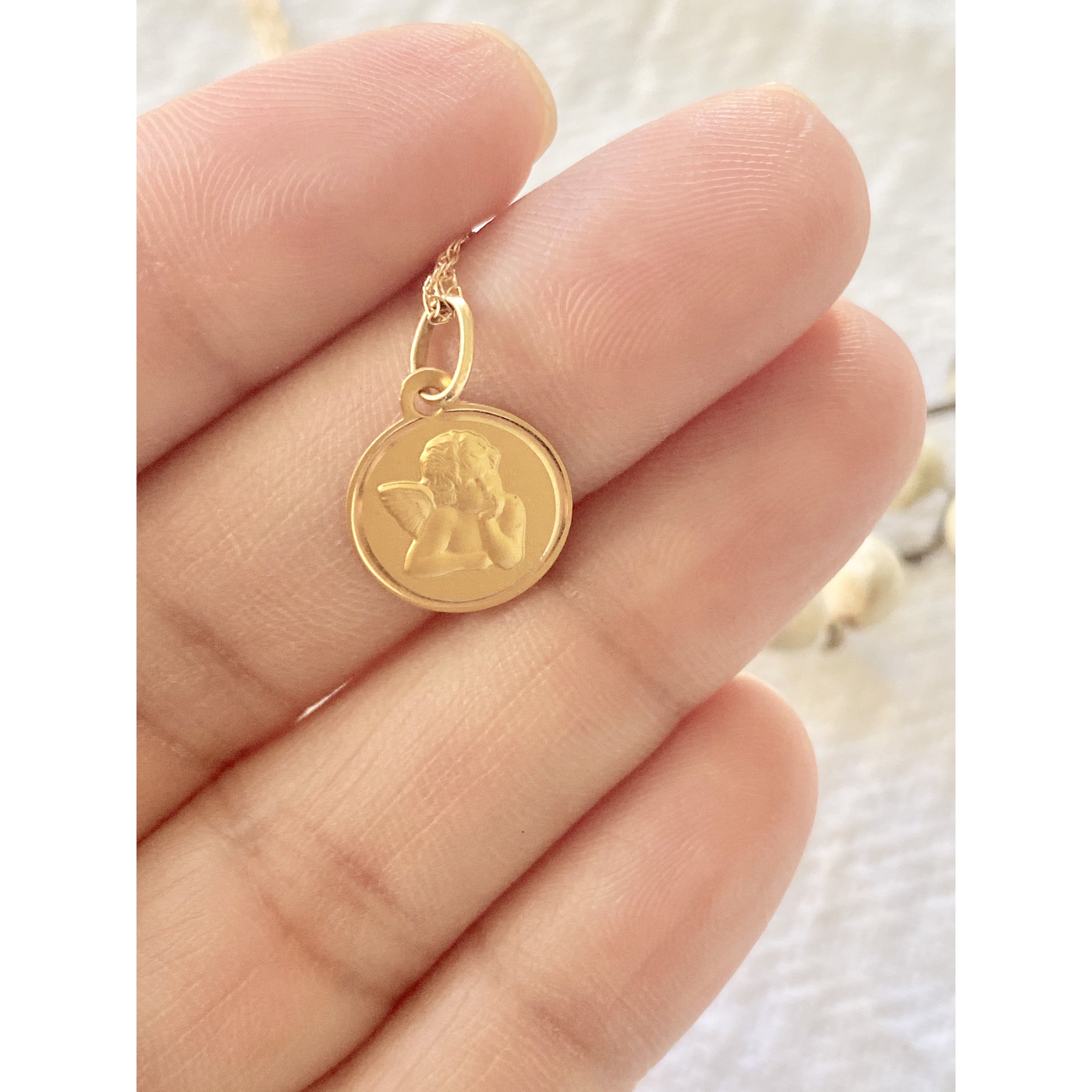 Gold Petite Medallion Necklace